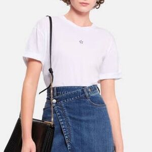 Stella McCartney Embroidered Mini Star T-Shirt White Sz Small-Medium